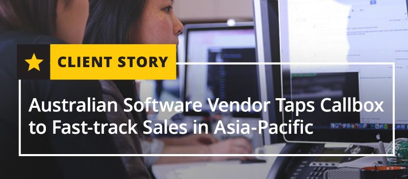 Australian Software Vendor Taps Callbox to Fast-track Sales in Asia-Pacific