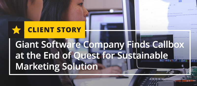 Giant Software Company Finds Callbox at the End of Quest for Sustainable Marketing Solution