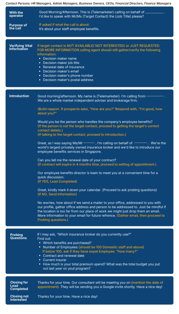 Appointment Setting Campaign