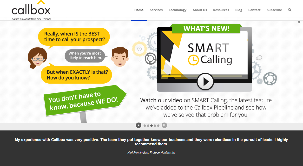 Callbox Slider - Testimonials Callbox Slider - Testimonials