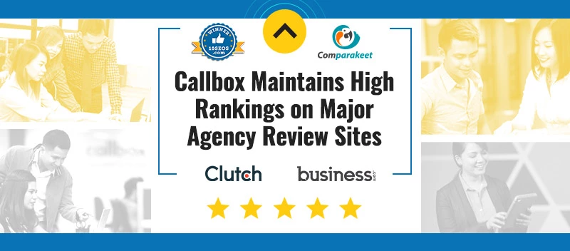 Callbox Maintains High Rankings on Major Agency Review Sites
