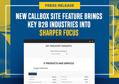 New Callbox Site Feature Brings Key B2B Industries into Sharper Focus