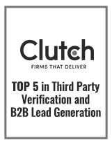 Clutch - Top 5 in Third Party Verification and B2B Lead Generation