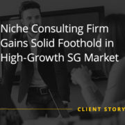 Niche Consulting Firm Gains Solid Foothold in High Growth SG Market (Case Study)