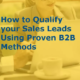 How to Qualify Your Sales Leads Using Proven B2B Methods (Featured image)