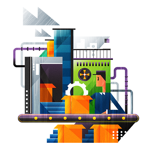 Manufacturing Illustration