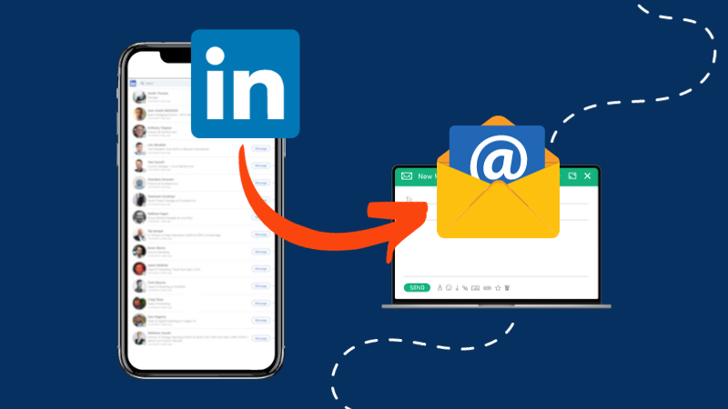 how to use linkedin contacts for email marketing