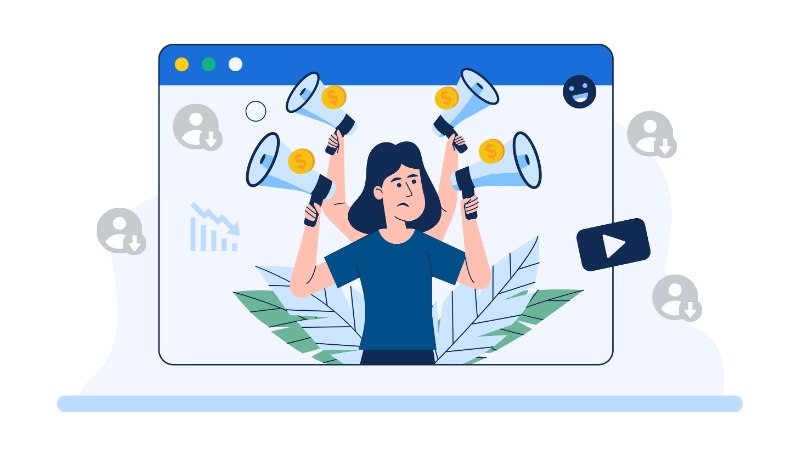 Over-reliance on paid ads