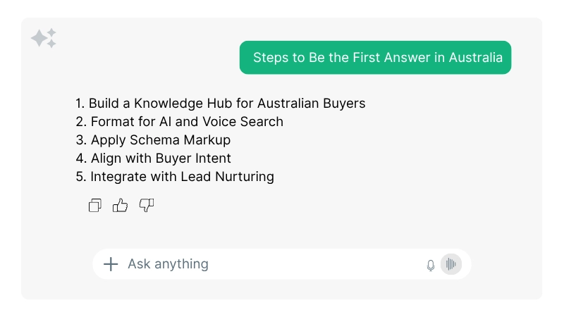 Steps to Be the First Answer in Australia