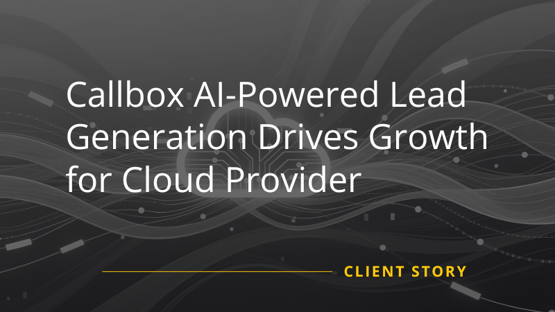 Callbox AI-Powered Leadgen Cloud Provider AU