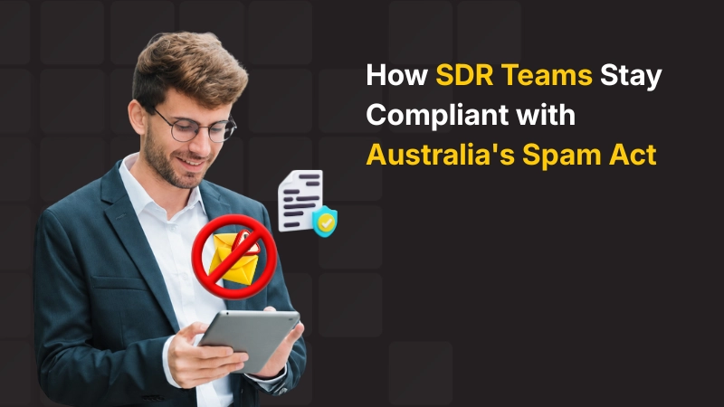 how sdr team stay compliant with australian spam act